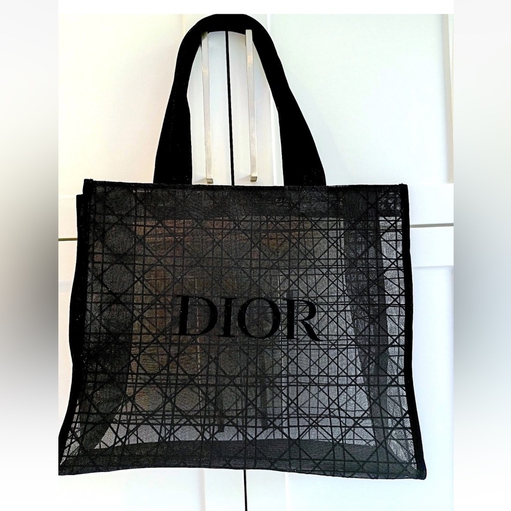 Dior limited edition Black mesh Tote Bag new - Picture 3 of 10